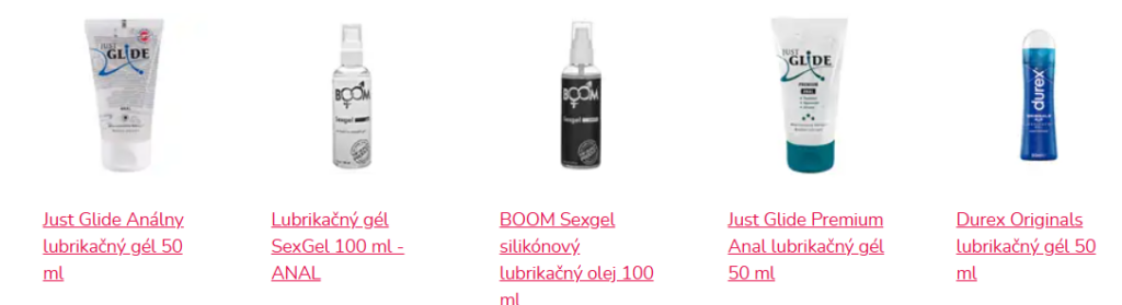 lubrikačné gely na análny sex