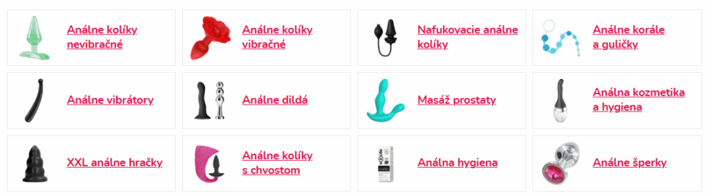 análne pomôcky